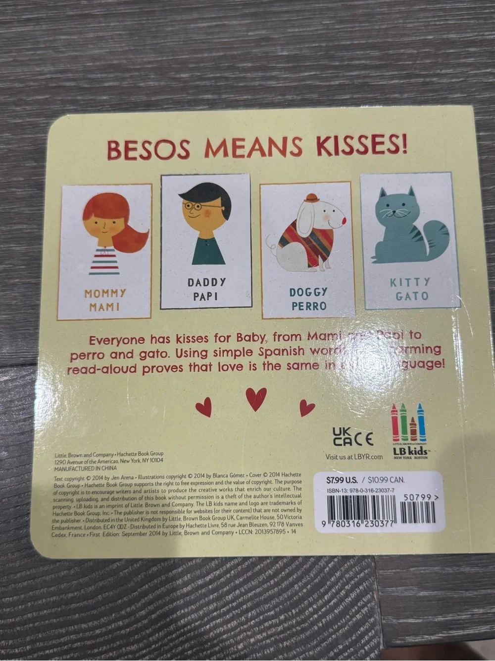Used Besos for Baby Board Book by Jen arena